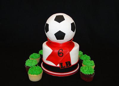 Soccer Birthday Celebration - Cake by Elisa Colon