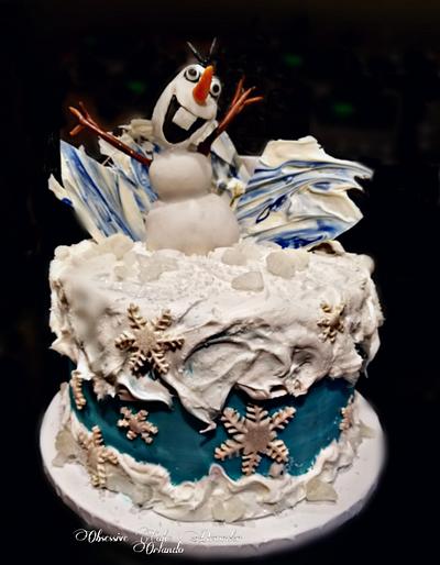 Olaf - Cake by TiffanyCakes