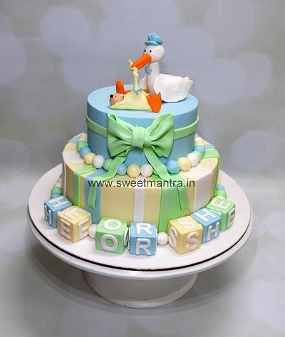 Baby Shower cake - Cake by Sweet Mantra Homemade Customized Cakes Pune