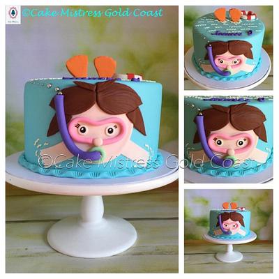  Snorkelling Girl Cake  - Cake by Alana 