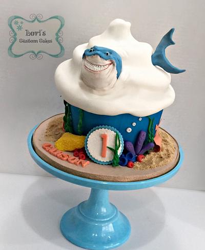 Finding Nemo's Bruce  - Cake by Lori Mahoney (Lori's Custom Cakes) 