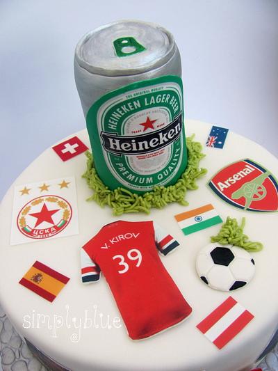 Heineken, football and something else - Cake by simplyblue