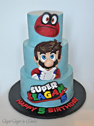 Super Mario Icing Smiles Cake - Cake by Sandra Smiley