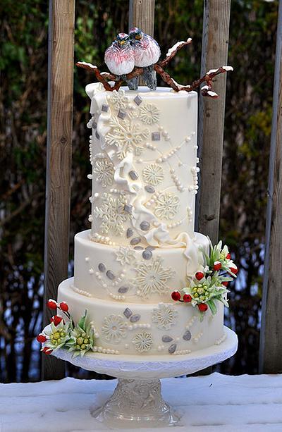 Winter wedding cake - Cake by Hajnalka Mayor