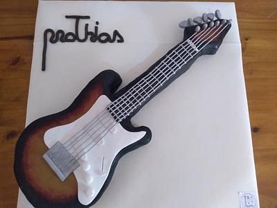 Torta guitarra electrica - Cake by Yesiyodra90