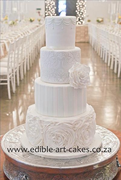 Elegant mixed 4 tier Cake - Cake by Edible Art Cakes