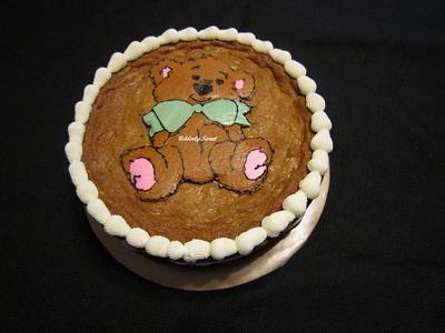 Teddy Bear Cookie Cake - Cake by Michelle