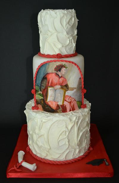 Dante Painted Cake - Cake by rosa castiello
