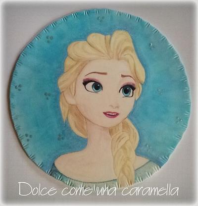 Elsa Handpainted  - Cake by Dolce come una caramella