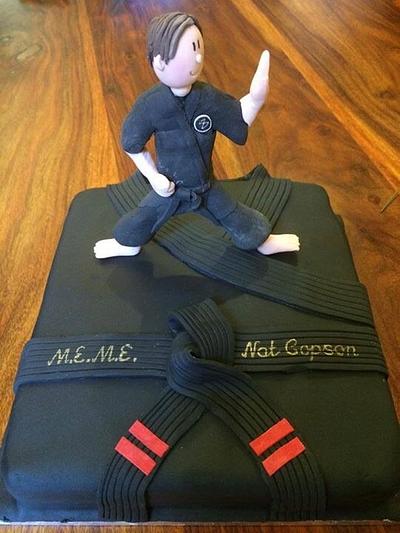 Karate graduation cake - Cake by Paul Kirkby