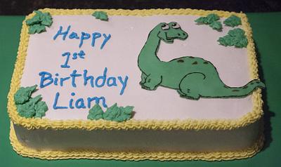 Dinosaur 1st Birthday - Cake by Vanilla01