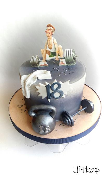 Weightlifter cake - Cake by Jitkap