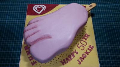 Funny Feet cake - Cake by Karen's Kakery