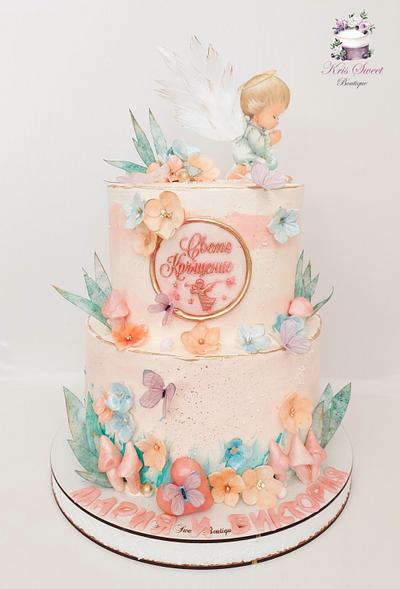 Fairytale  christening cake - Cake by Kristina Mineva
