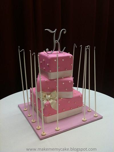 Pink simple cake - Cake by Eva Salazar 