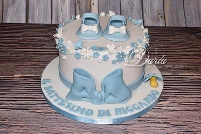 Baptism cake baby boy - Cake by Daria Albanese