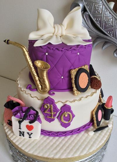Purple cake - Cake by Marie-France