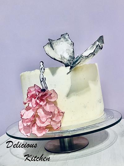 Flowery Dress b-day cake - Cake by Emily's Bakery