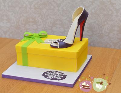 Shoe box cake - Cake by KS Cake Design