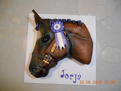 2D Horse Head - Cake by CAKE ART by Michelle