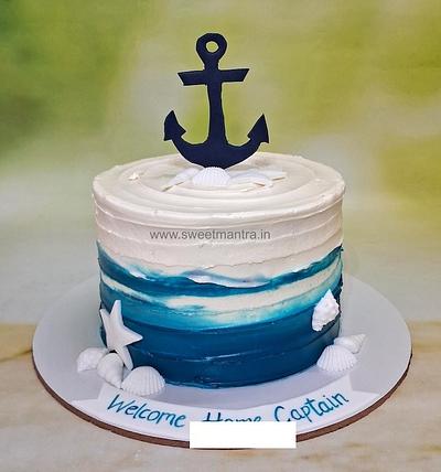 Welcome cake for Navy Captain - Cake by Sweet Mantra Homemade Customized Cakes Pune