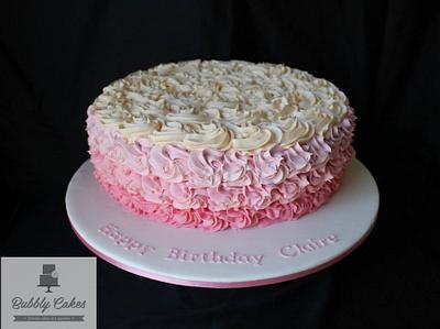 Ombre White Chocolate Mudcake - Cake by Bubbly_Cakes