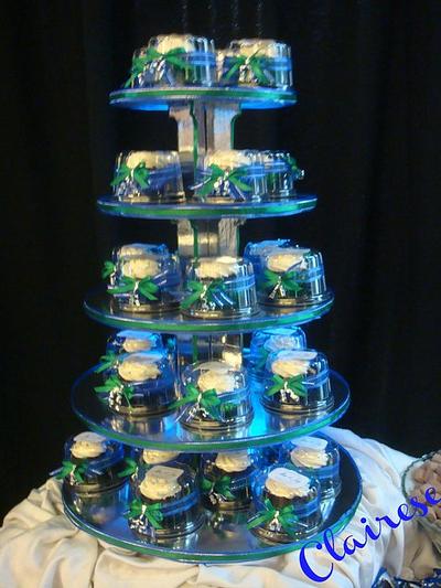 Wedding themed cupcake tower - Cake by AnnCriezl 