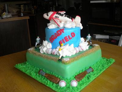 Baseball & Airplanes - Cake by CakeChick