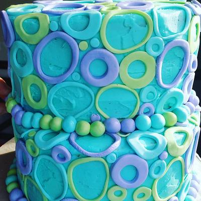 pastel dots - Cake by Julia Dixon