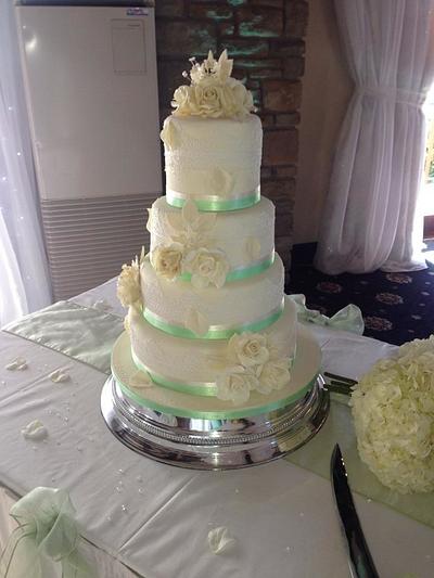 Our very first wedding cake - Cake by bodhi54
