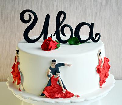 Latino dance cake - Cake by benyna