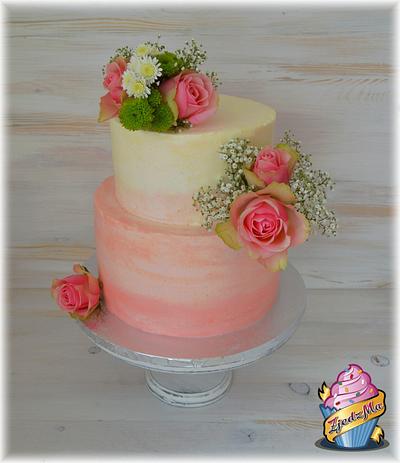 Ombre wedding cake - Cake by zjedzma