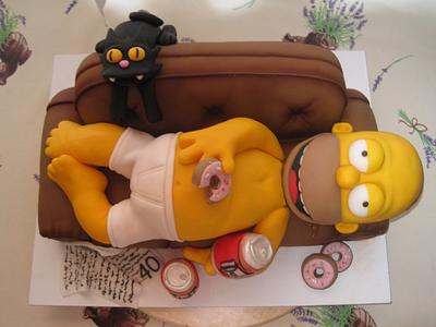 Homer Simpson - Cake by Eliska