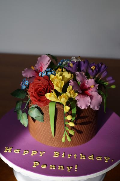 Flower Basket - Cake by Doroteya