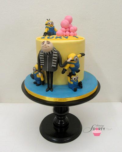 Minions and pink bubbles - Cake by Stániny dorty