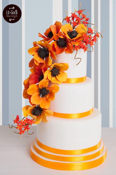 Orange, yellow and red: all the colors of my heart! - Cake by La Sodi Cake Design
