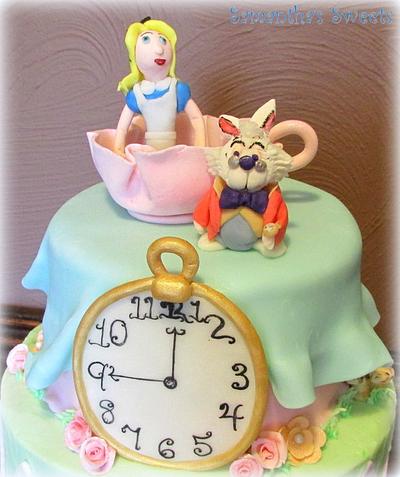 Alice In Wonderland Inspired Baby Shower Cake - Cake by Samantha Eyth
