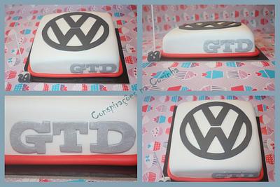 VW Golf MK2 GTD inspired cake - Cake by Carolina Cardoso