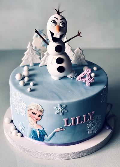 Olaf Birthday Cake - Cake by Lorraine Yarnold