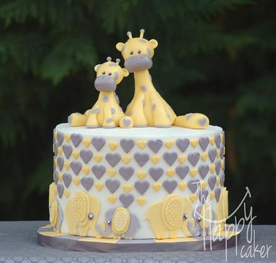 Elephants and Giraffes - Cake by Shannon Davie