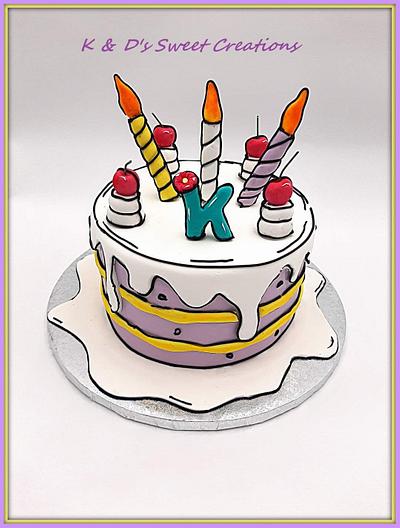 Comic cake - Cake by Konstantina - K & D's Sweet Creations