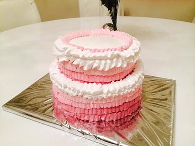 Creamy ruffles  - Cake by Malika