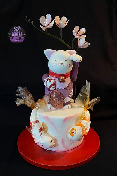 Lucky Cat- Japan International Cake Collaboration - Cake by Cristina Arévalo- The Art Cake Experience
