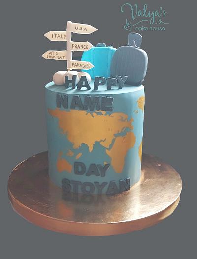For a wonderful young man who loves to travel!  - Cake by Valeriya Koleva 