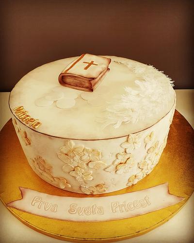 First communion cake - Cake by Cakes_bytea