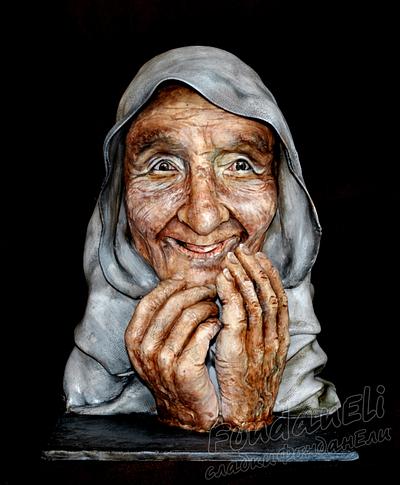 Grandma (bust-portrait) - Cake by FondanEli