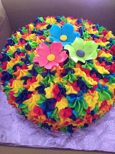 Rainbow swirls - Cake by dramsubir