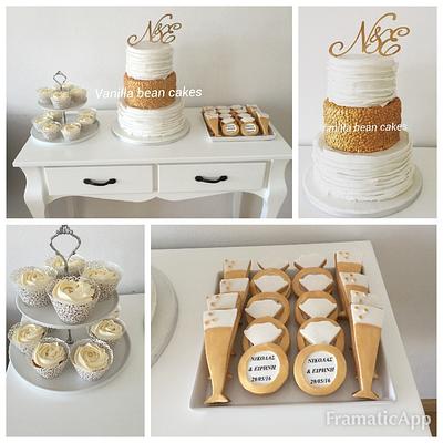 Wedding cookies - Cake by Vanilla bean cakes Cyprus