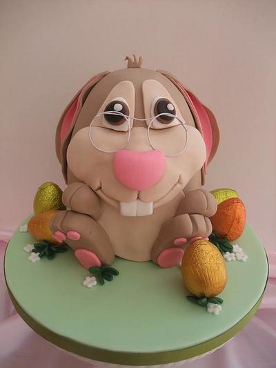 Happy Easter Bunny Cake  - Cake by The Stables Pantry 