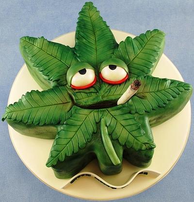 Cannabis Leaf Novelty Cake - Cake by Natasha Shomali